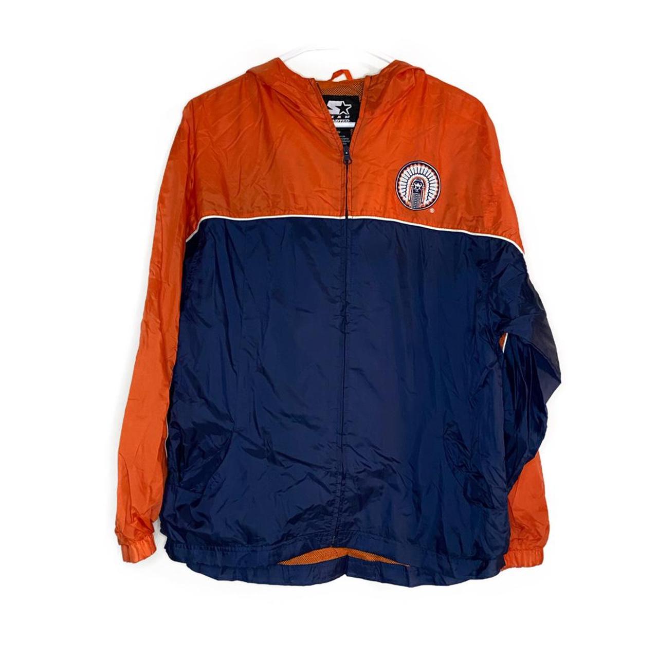 University of Illinois Starter Jacket Size L Orange... - Depop