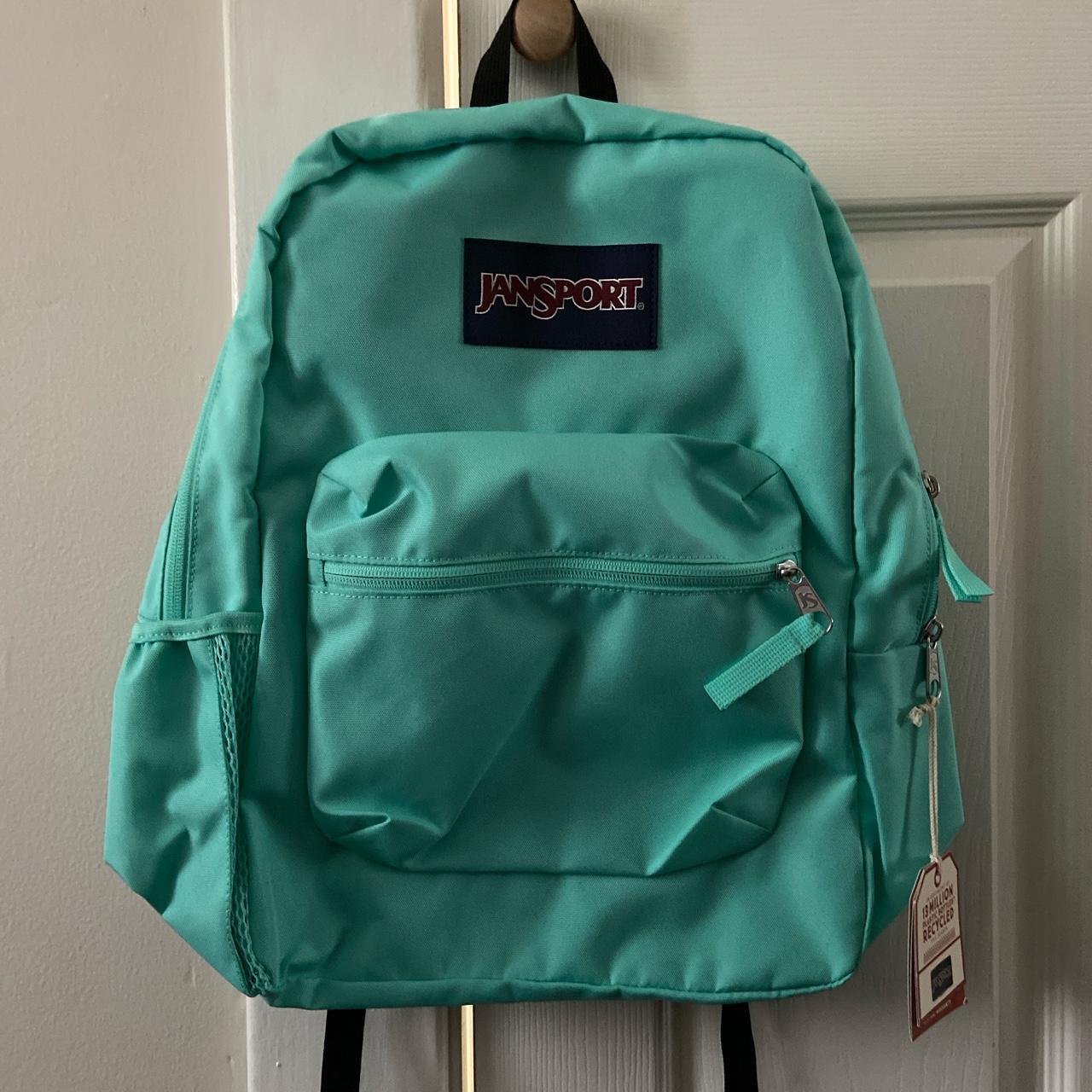 Brand new aqua JanSport backpack - Depop