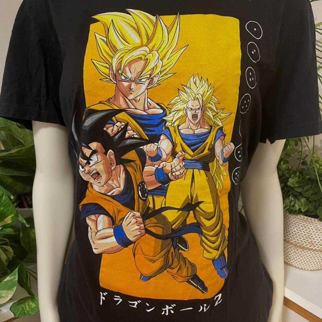 Dragon Ball Z Goku Anime tee ! Small tear on sleeve... - Depop