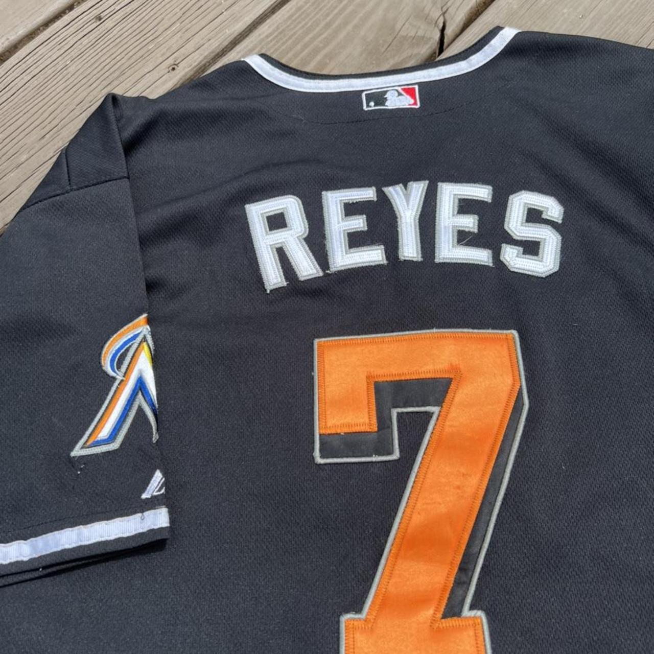 Vintage Majestic MLB Miami Marlins Jose Reyes #7 - Depop