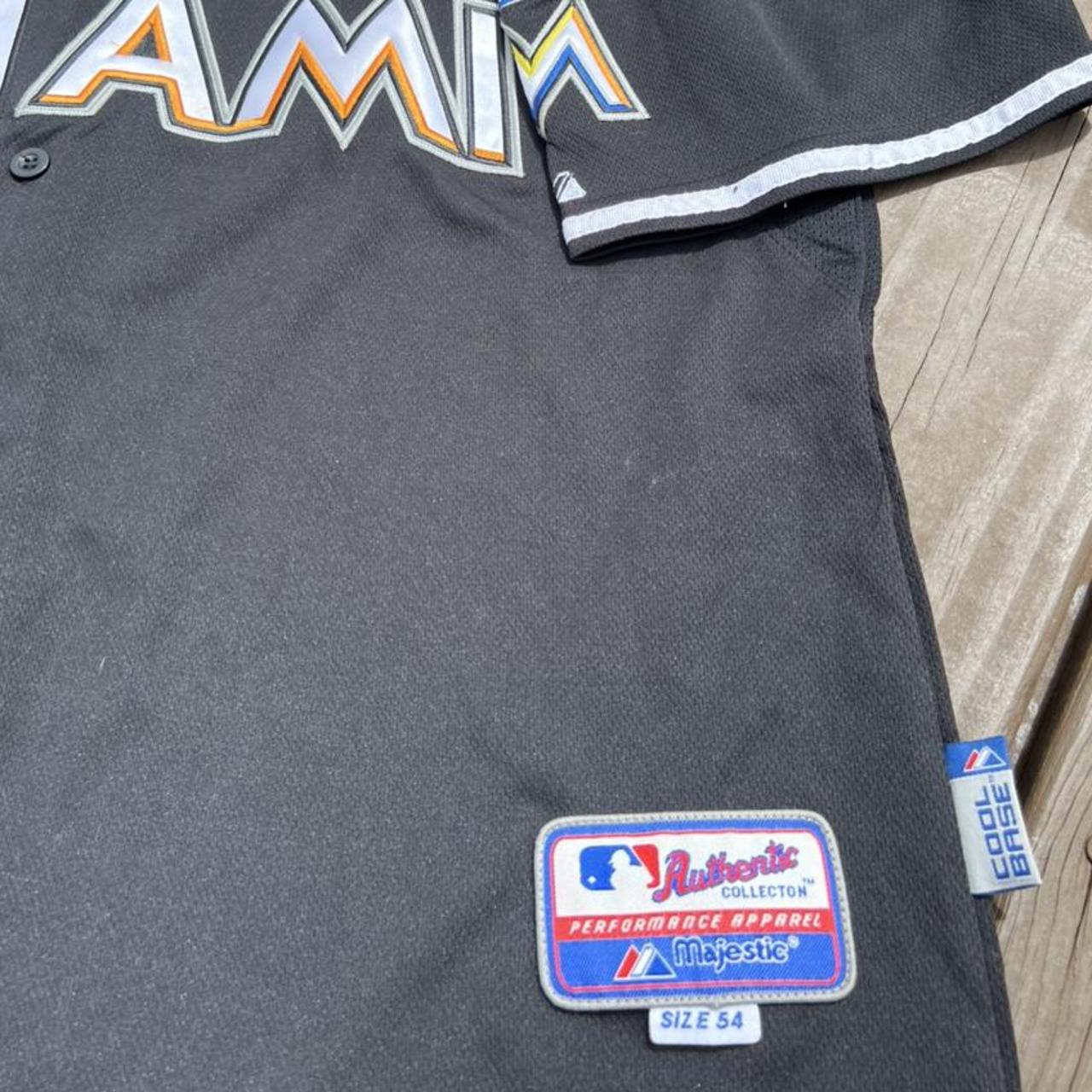 Vintage Majestic MLB Miami Marlins Jose Reyes #7 - Depop