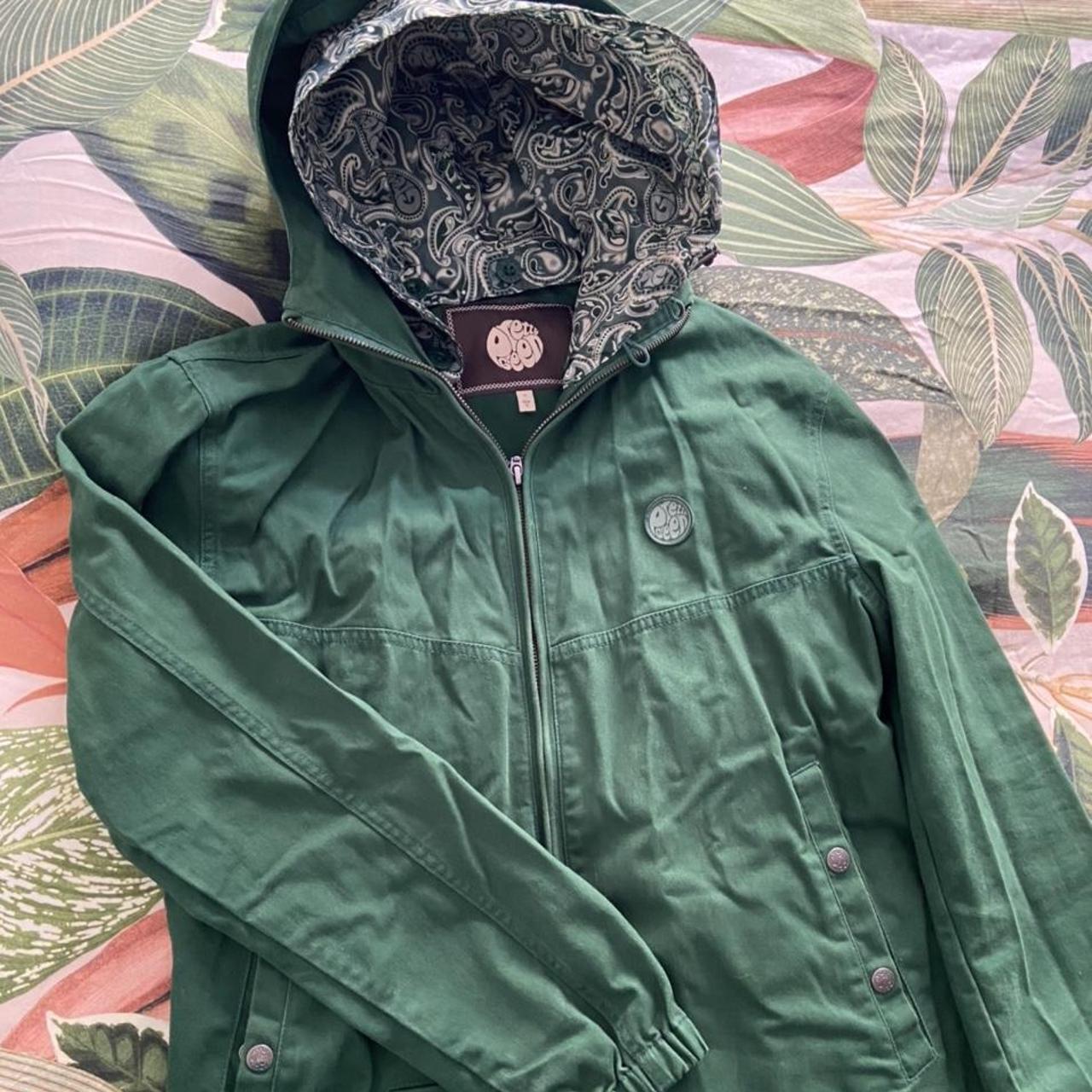 Unisex Pretty Green jacket amazing dark green Depop