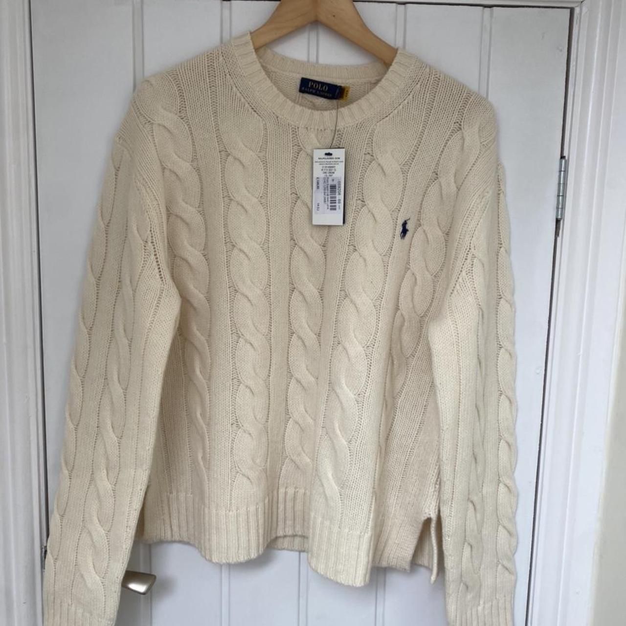 Polo ralph lauren cable knit oversized - Depop