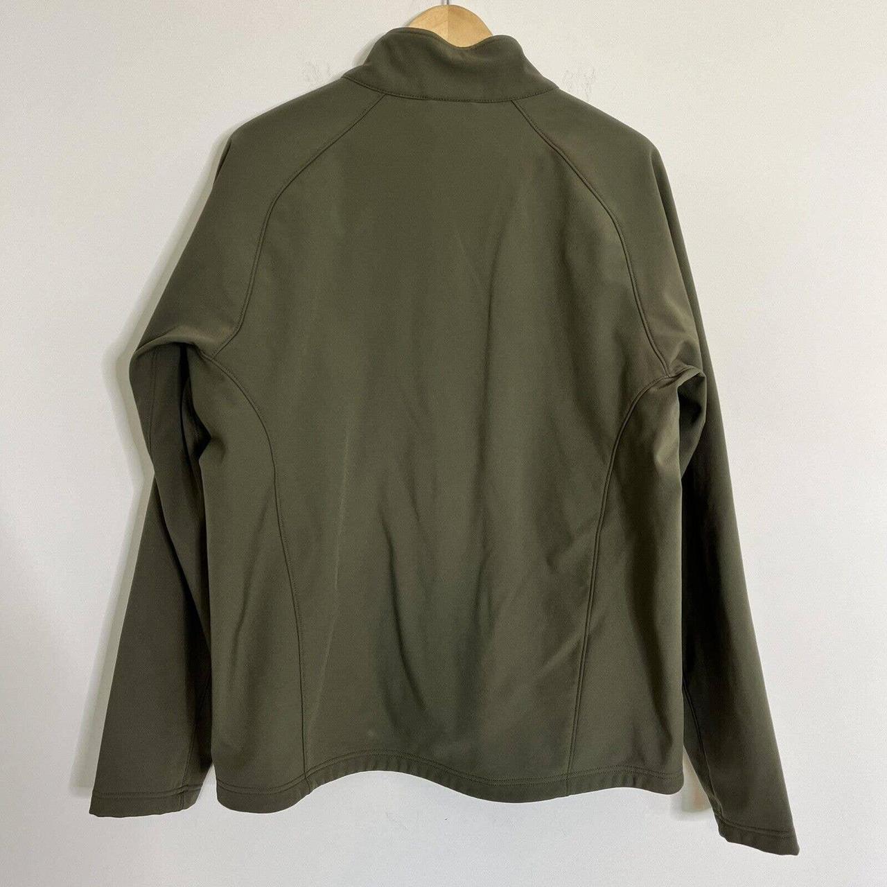 REI Men's Softshell Jacket Olive Green Full Zip... Depop