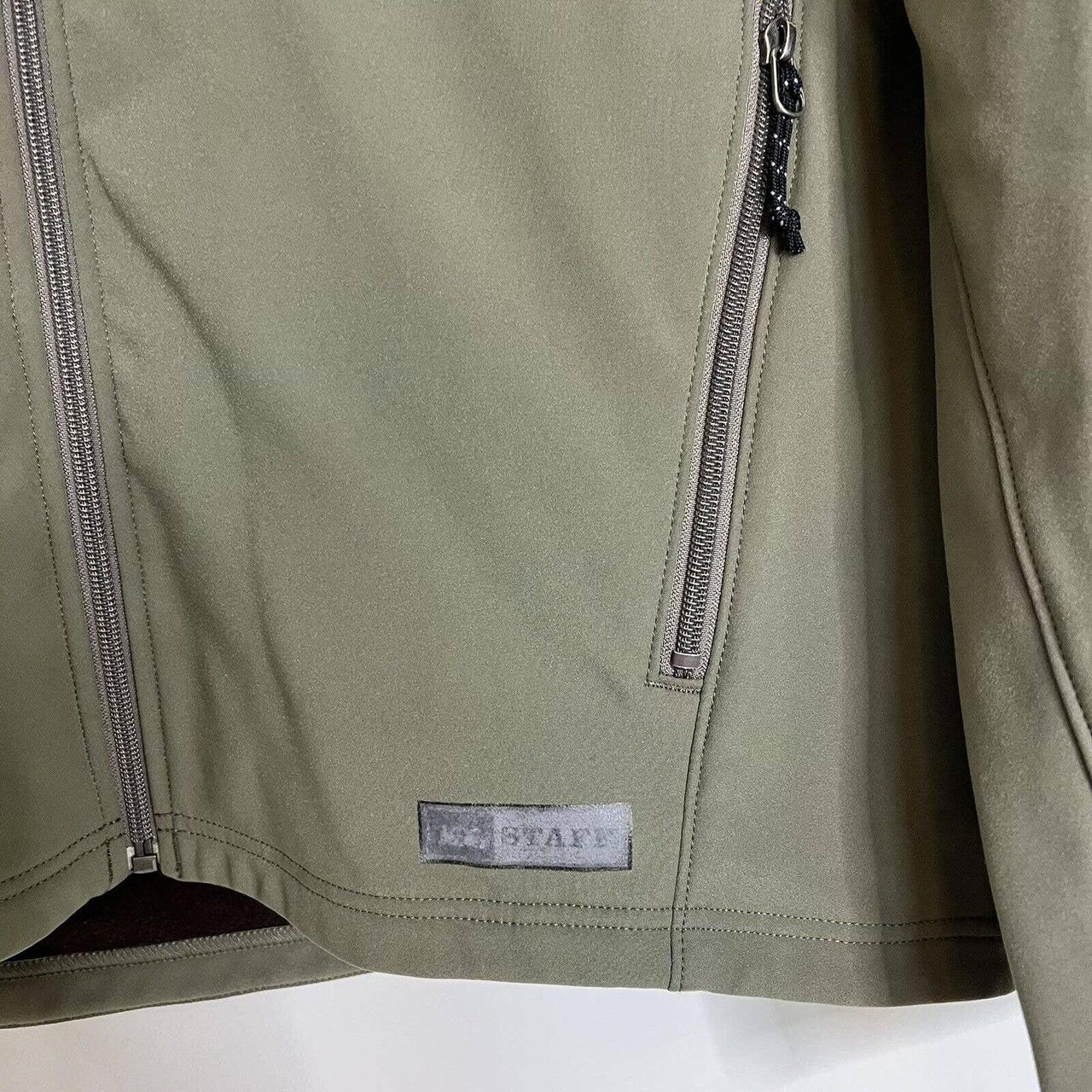 REI Men's Softshell Jacket Olive Green Full Zip... Depop