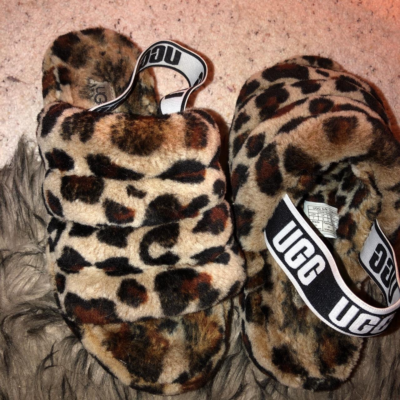 Ugg leopard print discount slides