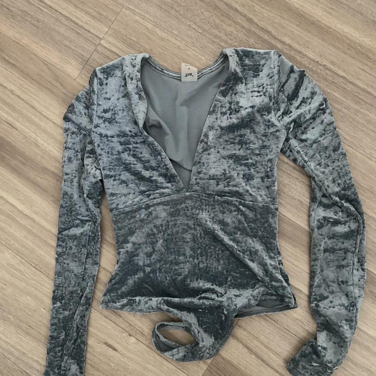 Aritzia Women's Blue Bodysuit Depop