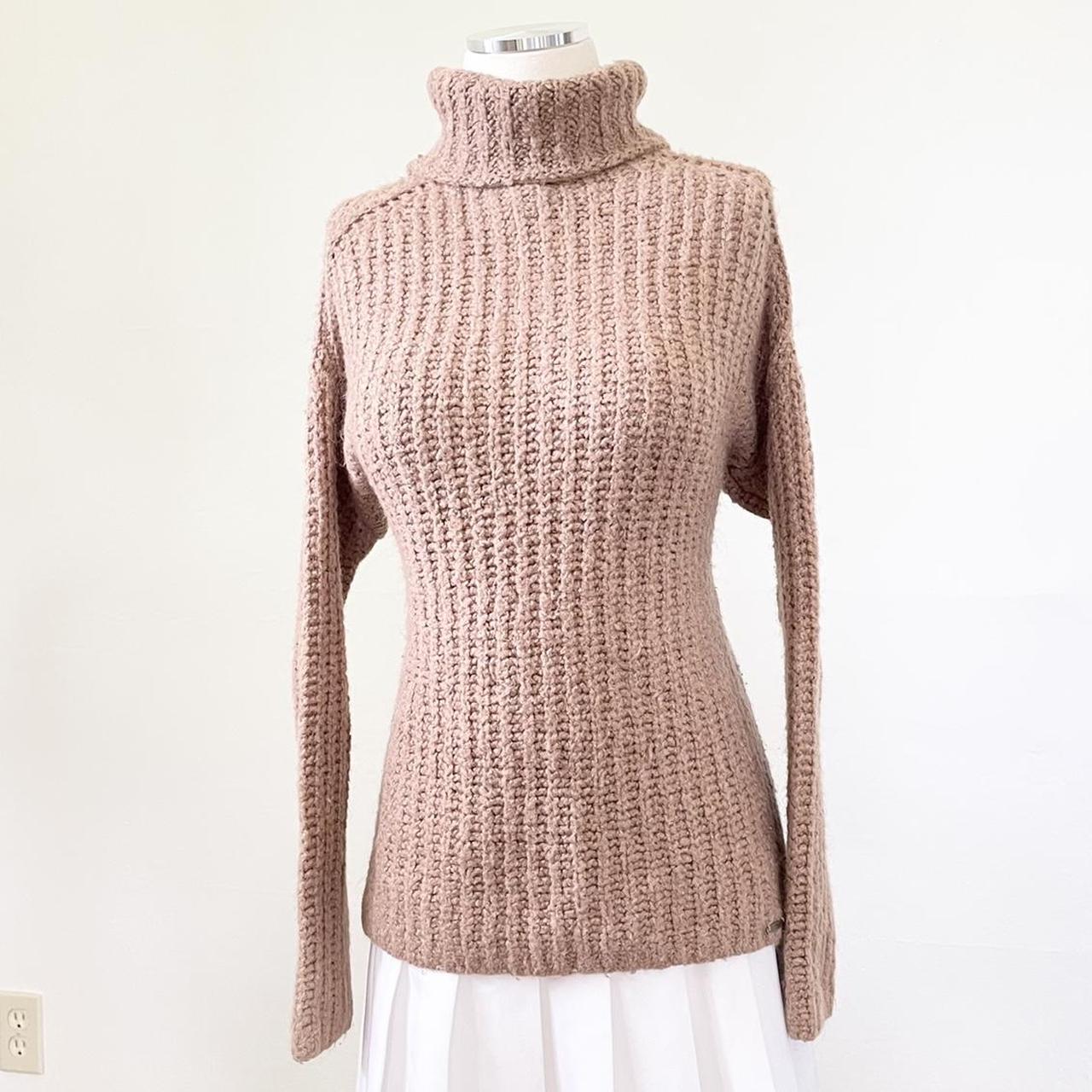 Brown Knit Abercrombie and Fitch... - Depop