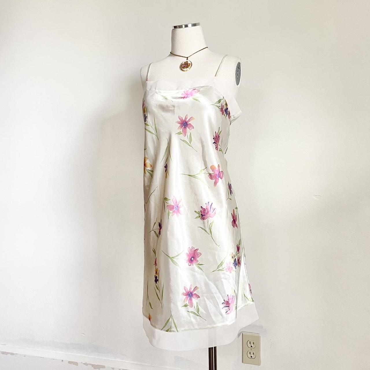 Women's White and Pink Dress | Depop