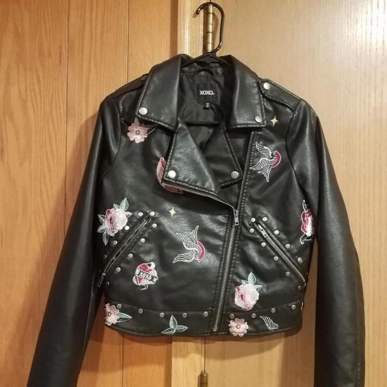 xoxo faux leather jacket