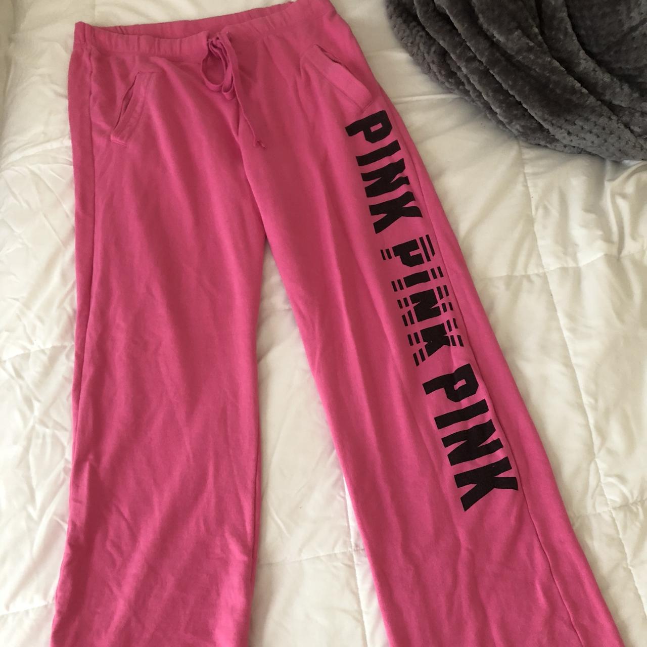 Victorias secret pink sweat pants #vs #sweatpants - Depop