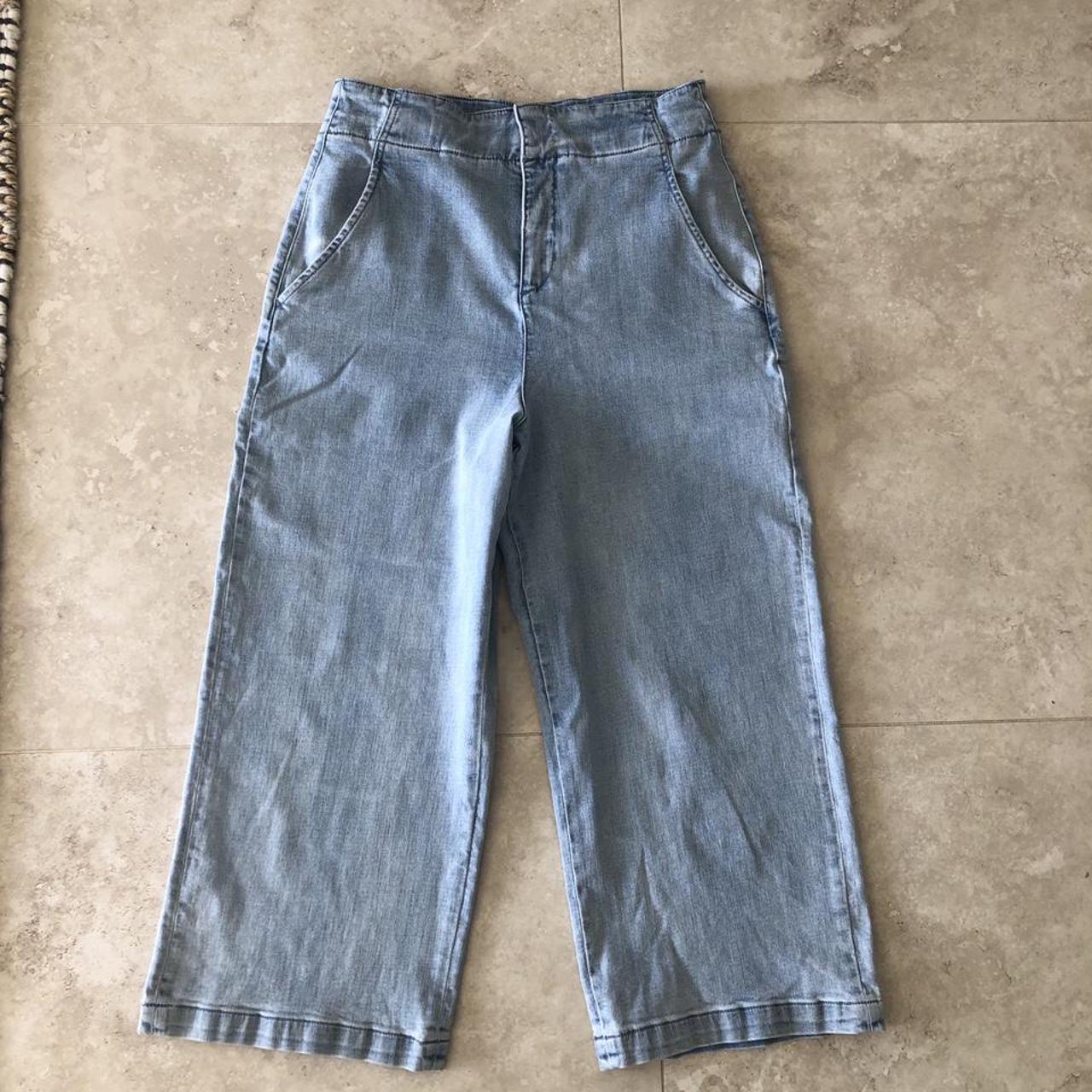 Seed Heritage Wide legged Crop Jean with high waist... - Depop