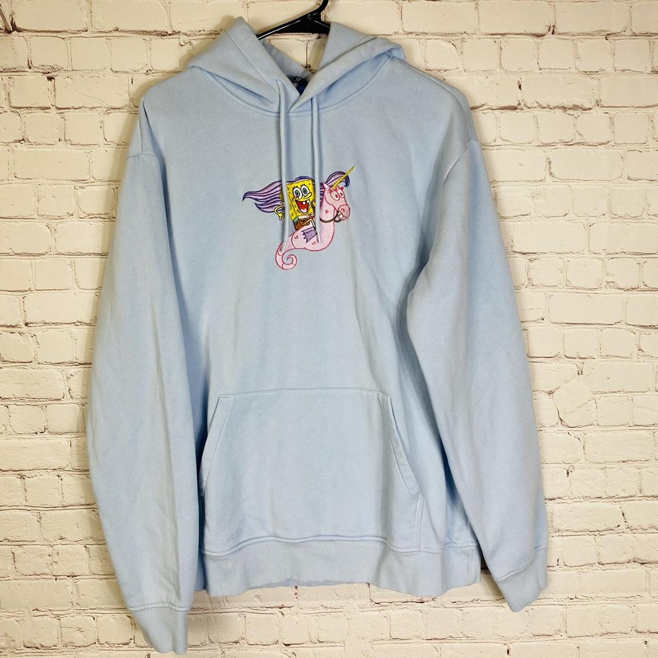 Light blue spongebob hoodie hotsell