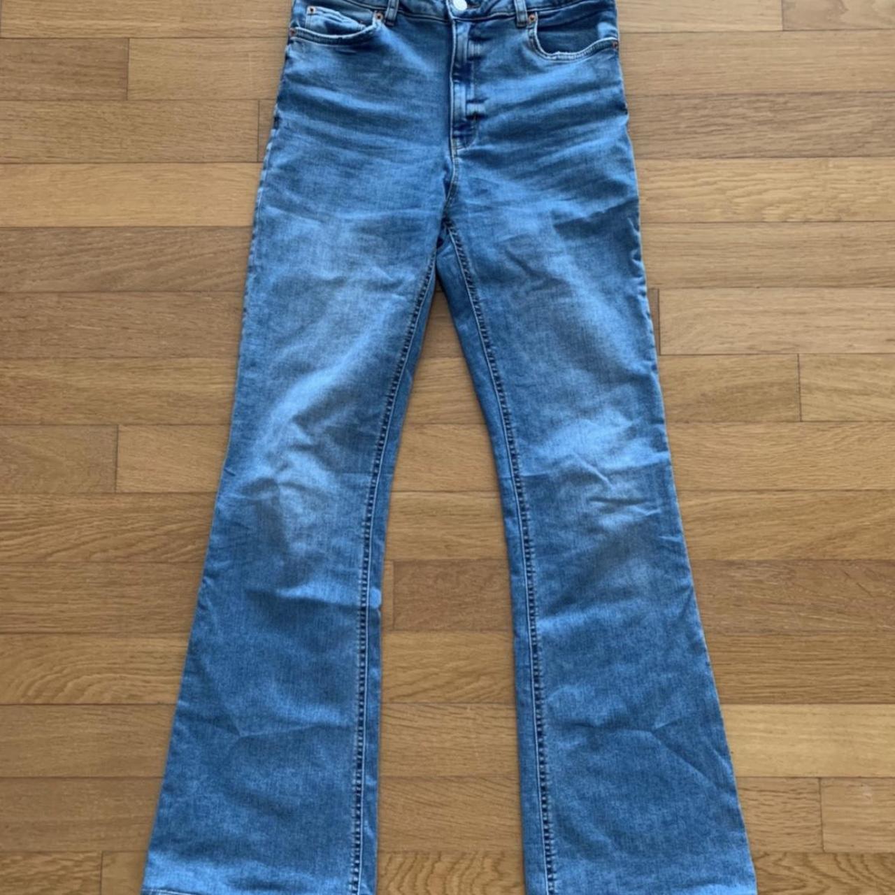 Bootcut Flare Denim Zara bootcut flare jeans size... - Depop