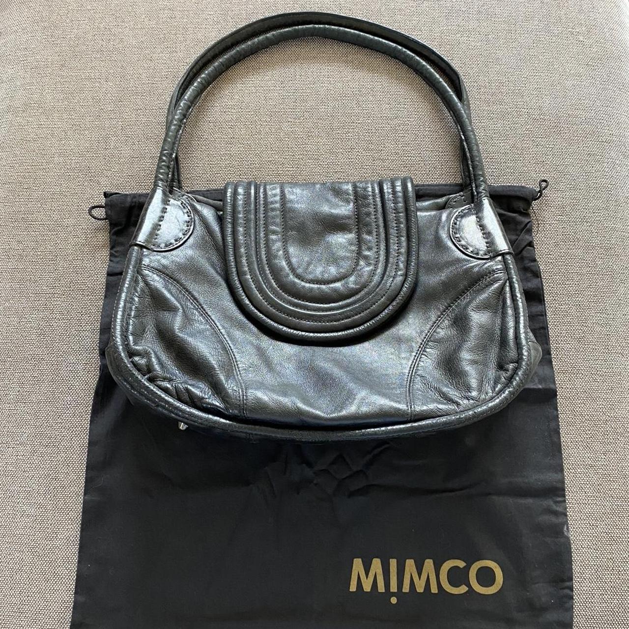 MIMCO BLACK BAG. VINTAGE. CLASSIC. LEATHER HANDBAG... Depop