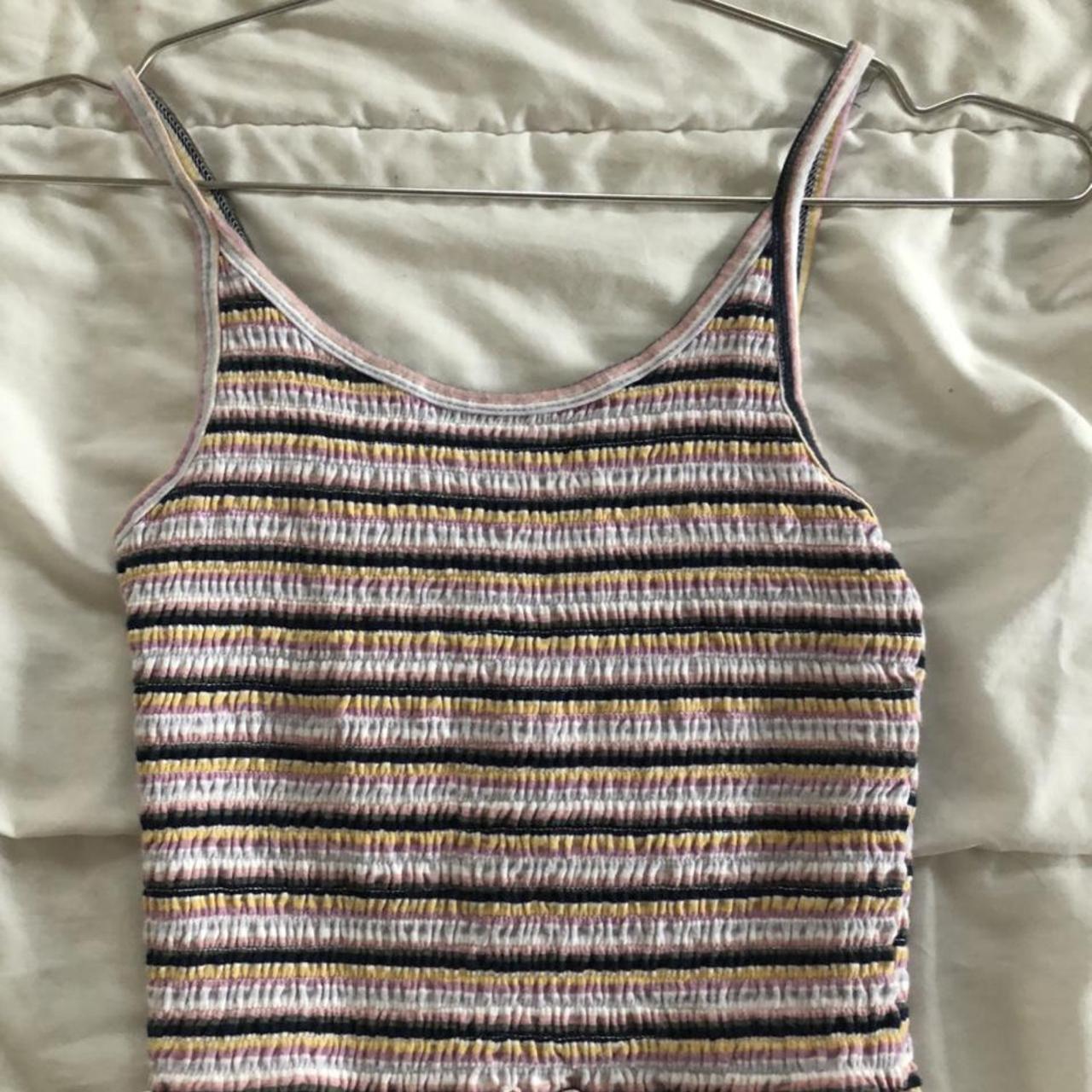 hollister striped tank top
