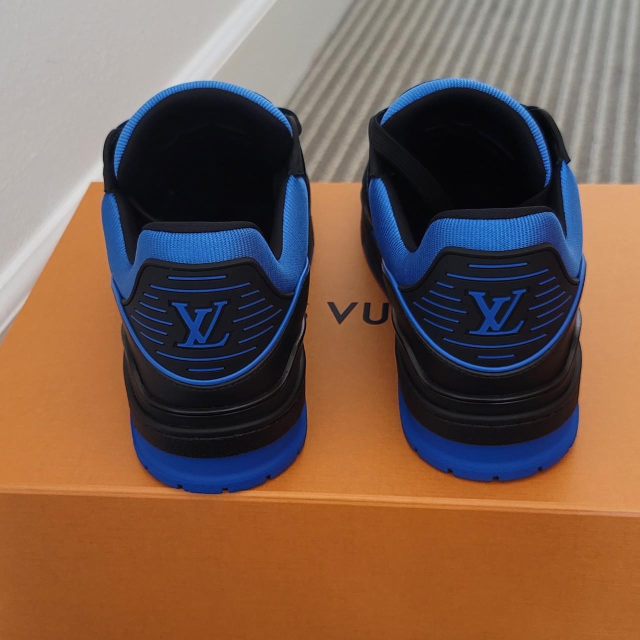 Louis Vuitton trainer Color: dark blue/black Size: - Depop