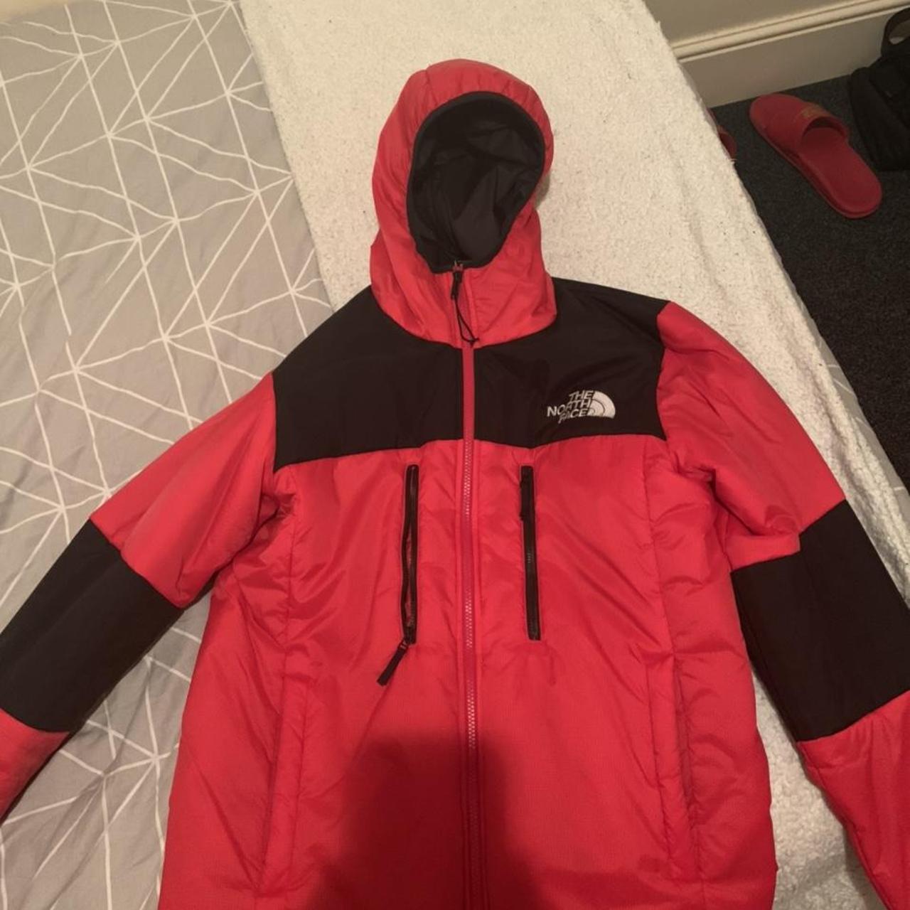 northface red coat