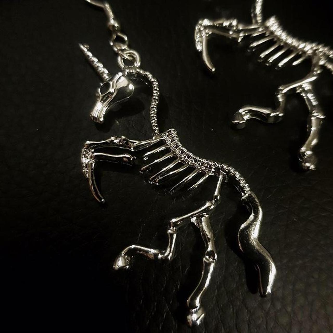 Skeleton clearance unicorn earrings