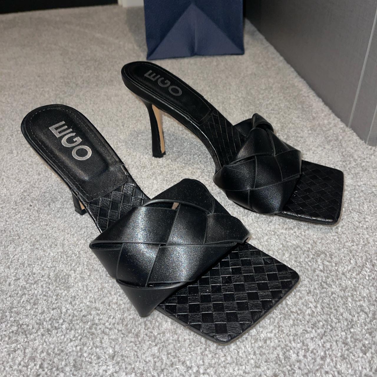 Ego official black heels • look like bottega • size... - Depop