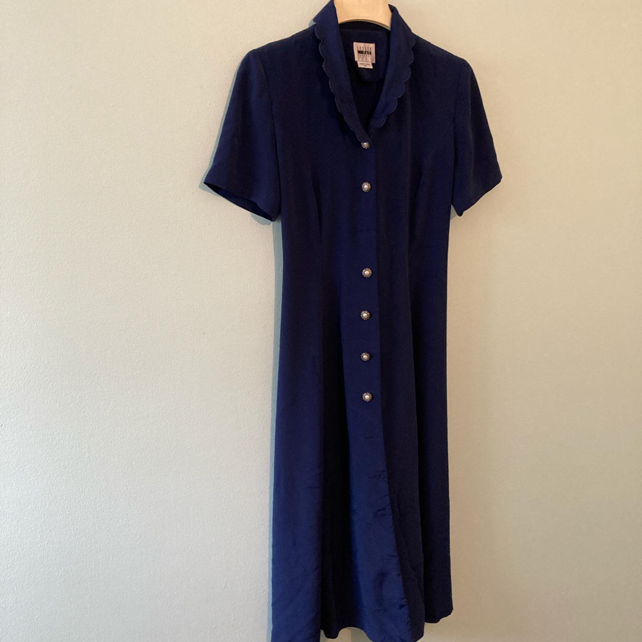 6397 Women's Blue and Navy Dress