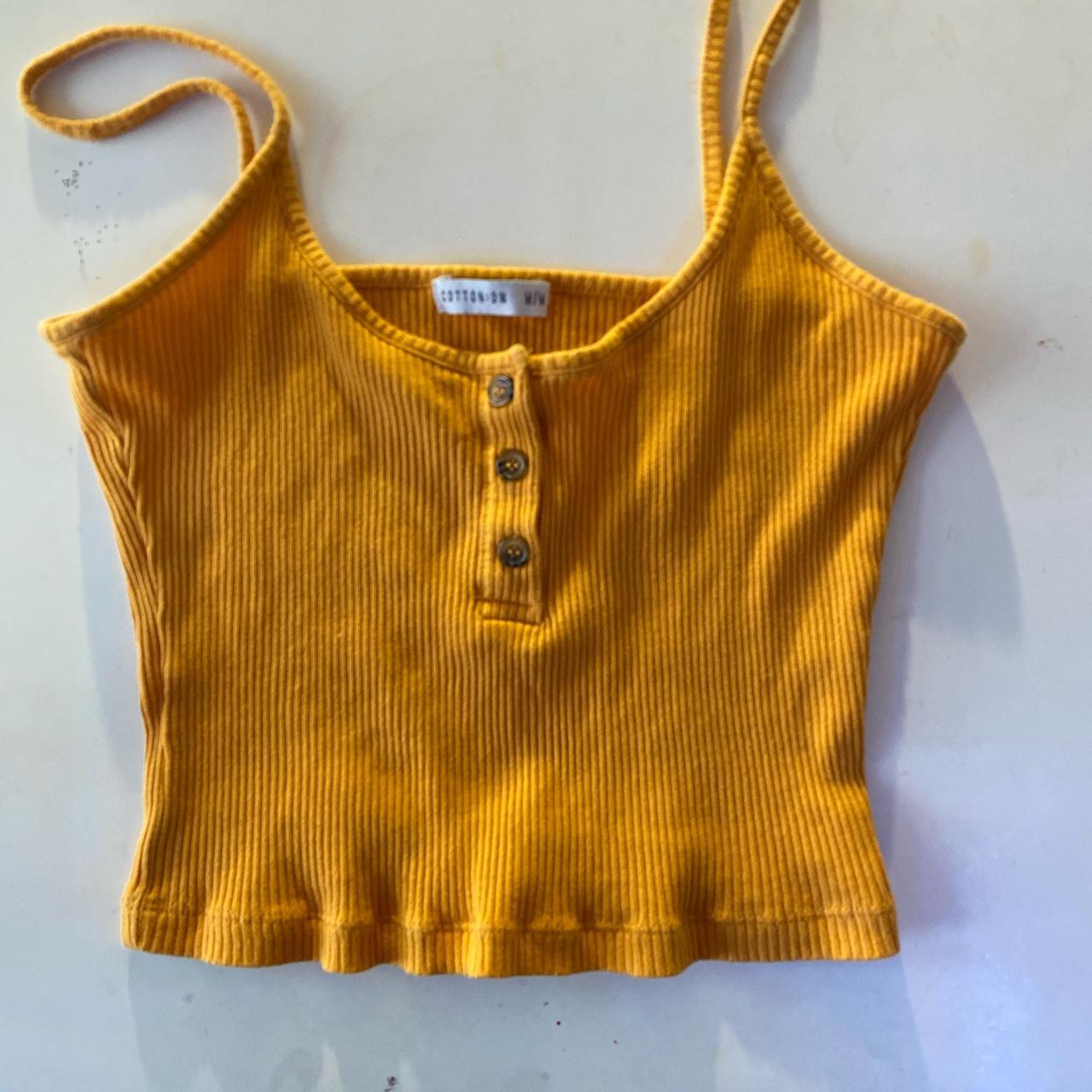 Cotton On Women's Yellow Vests-tanks-camis | Depop