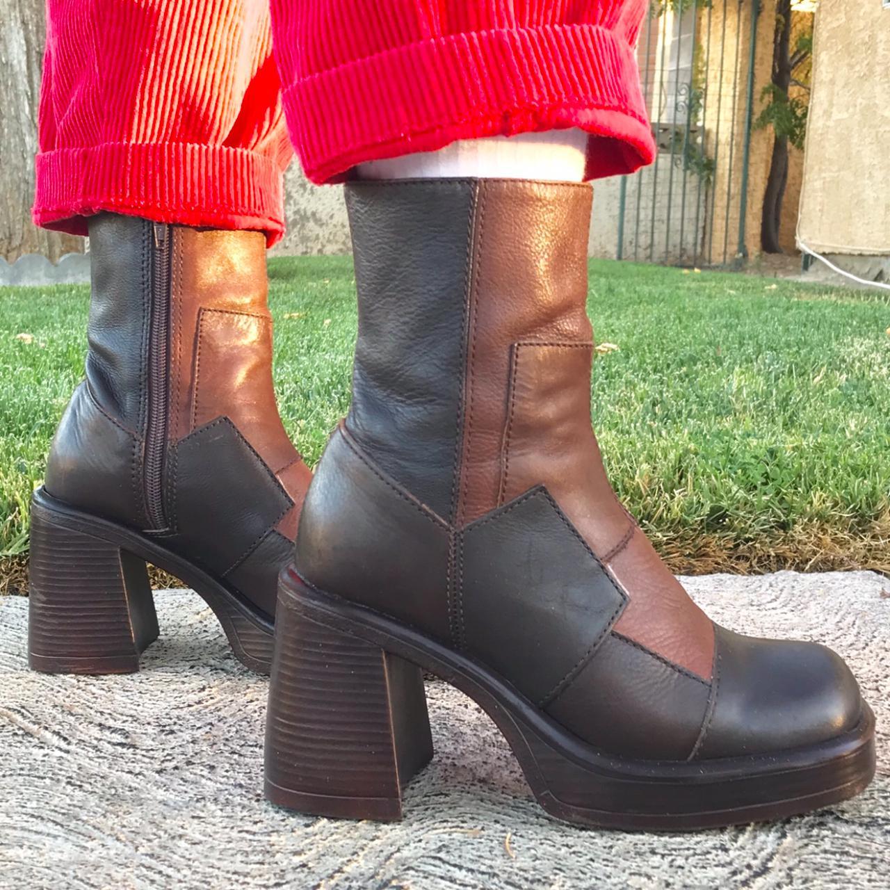steve madden patchwork boots