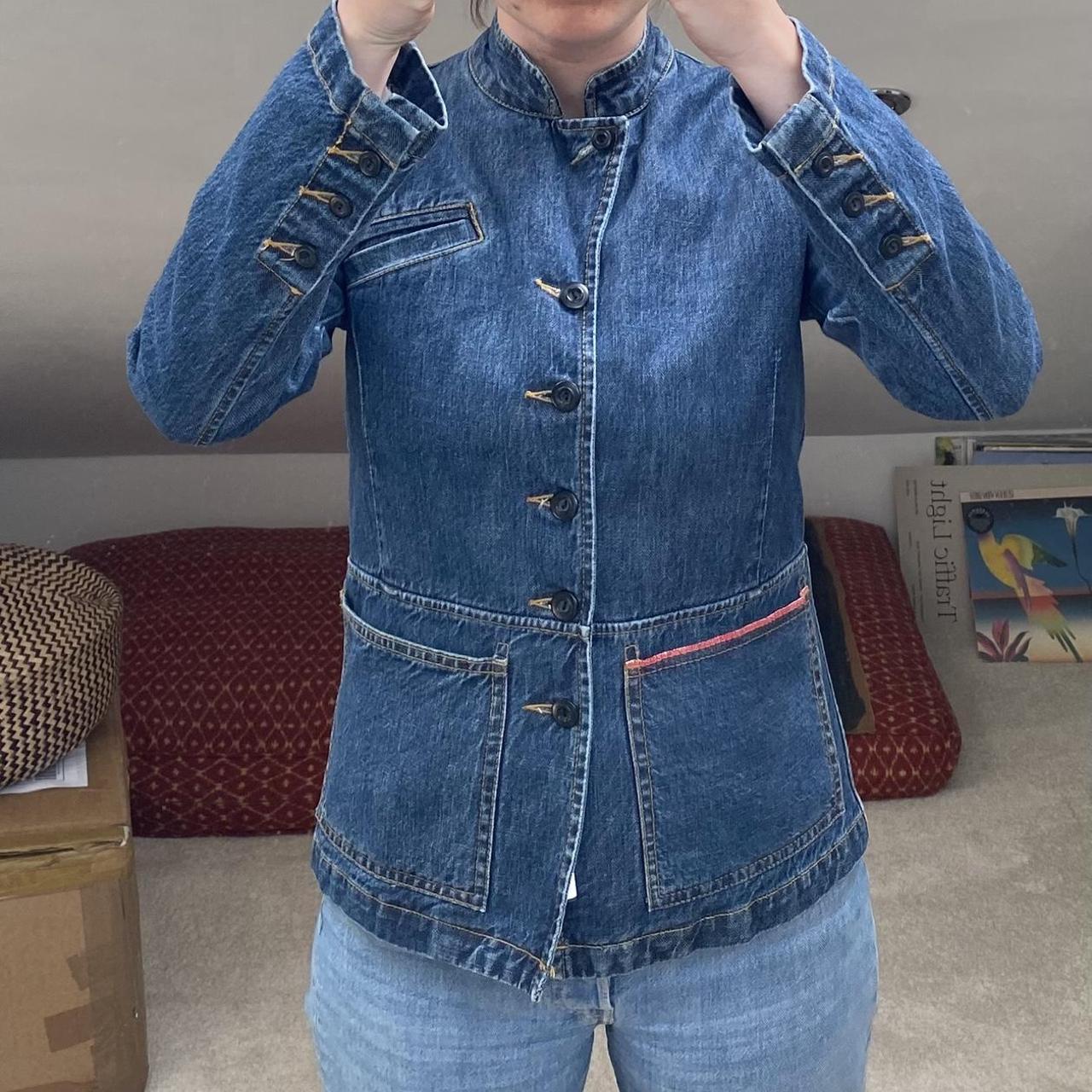 SOLD!!!! Toast Denim Jacket Size 8/10 toast denim... Depop