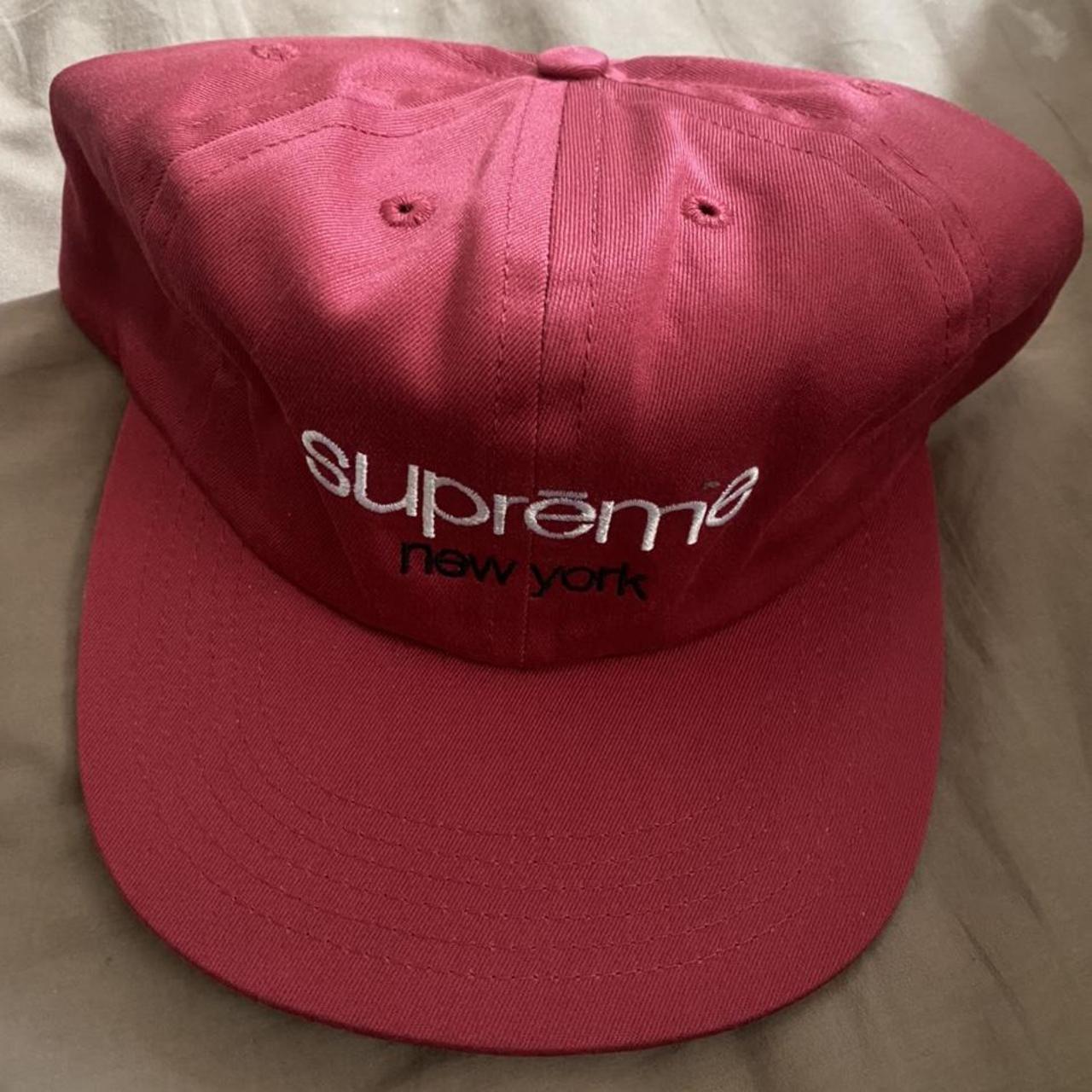 Supreme Classic Logo 6-Panel Cardinal SS14 #supreme... - Depop