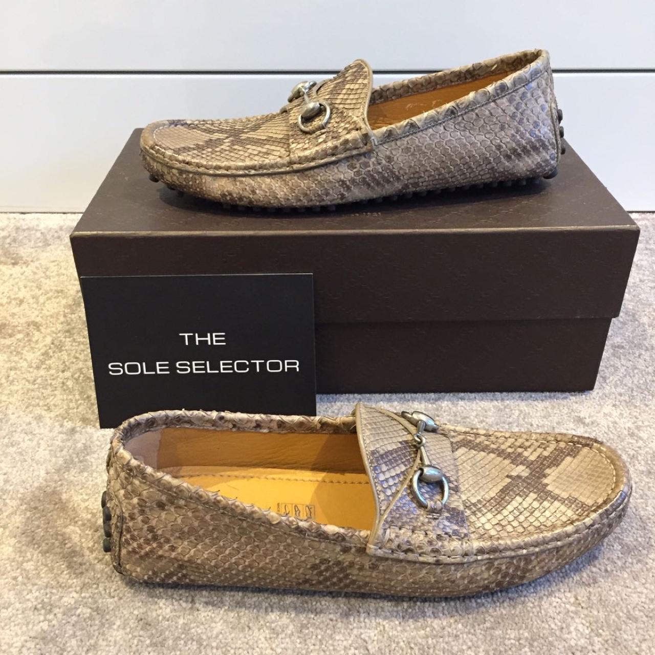 Gucci on sale python loafers