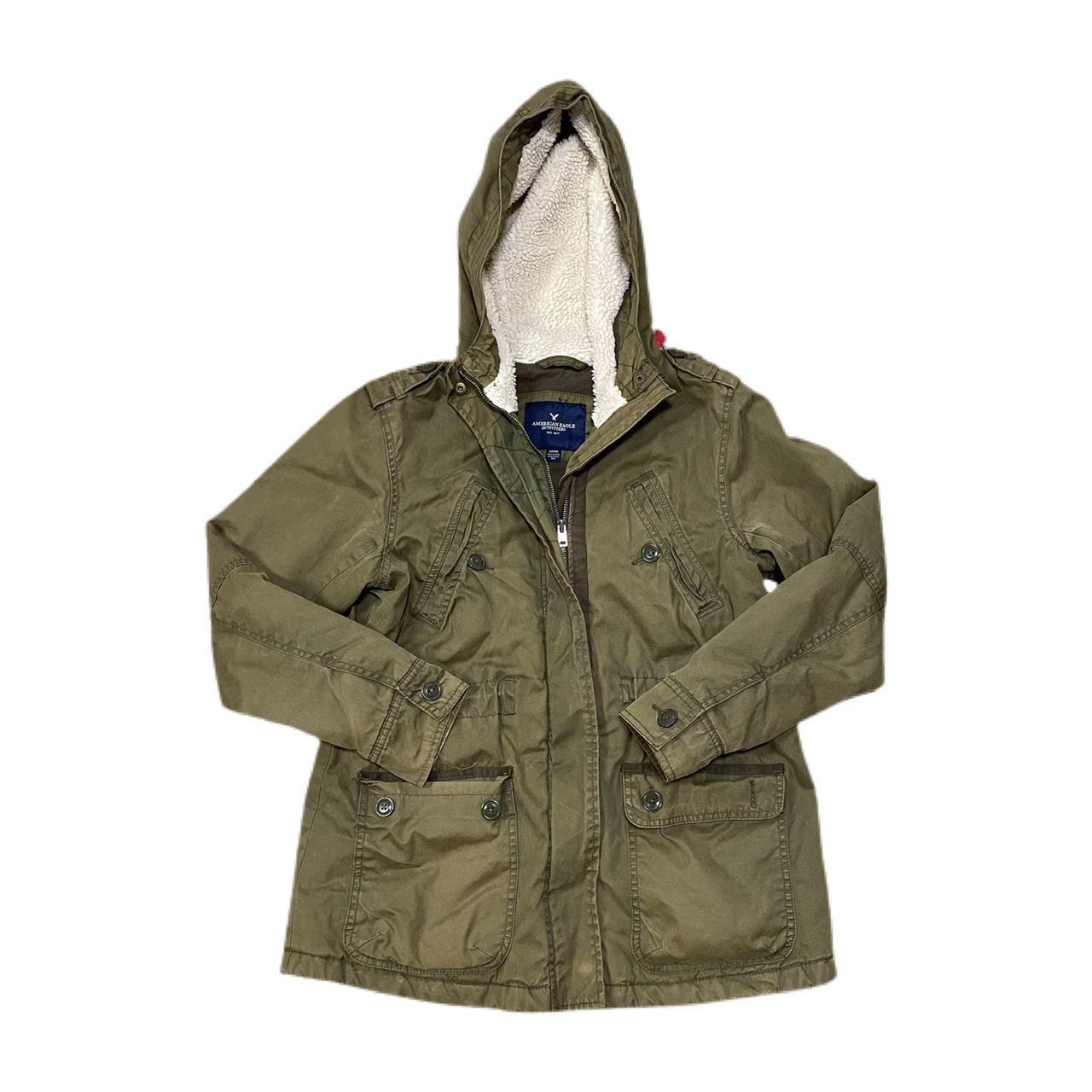 vintage y2k american eagle cargo jacket super thick... Depop