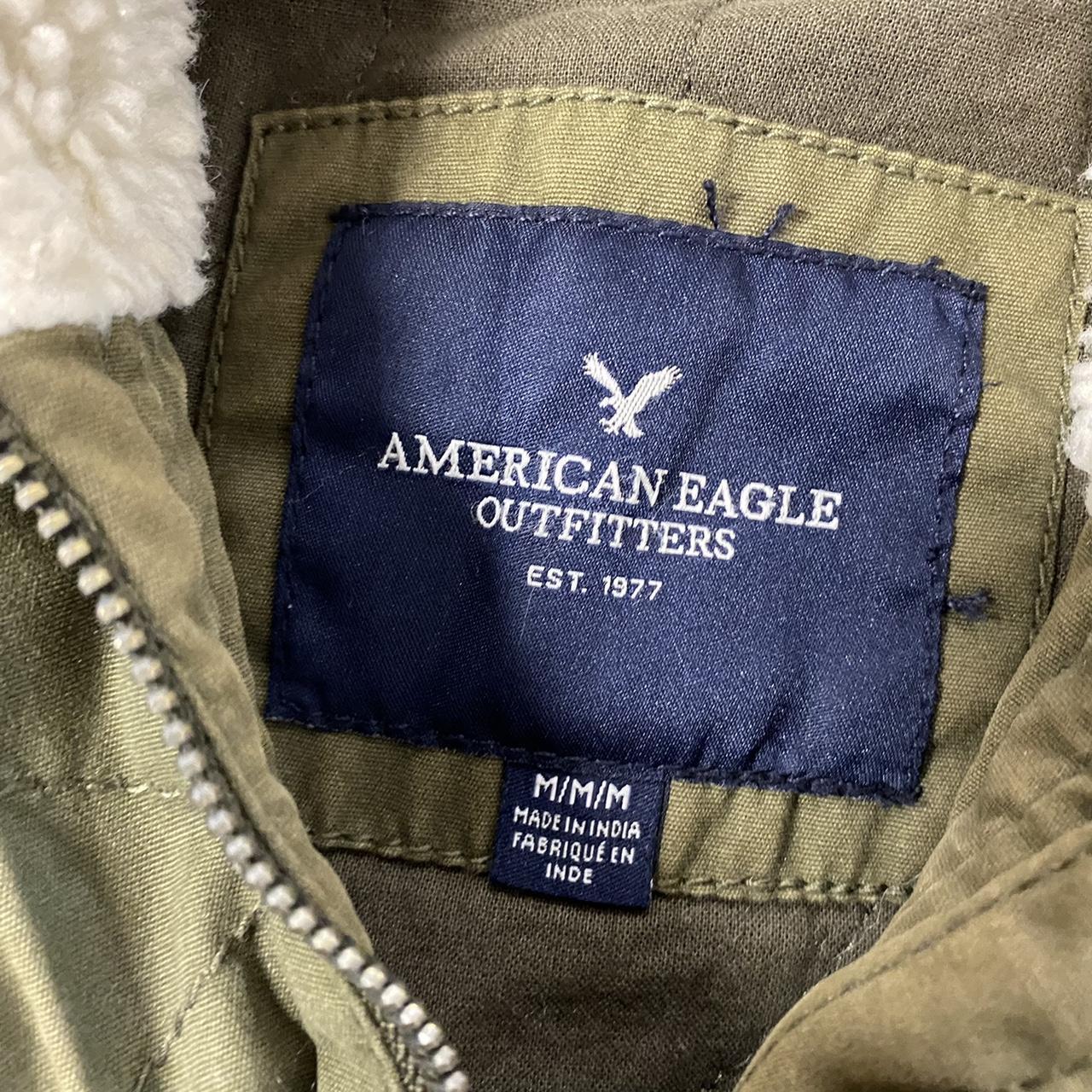 vintage y2k american eagle cargo jacket super thick... Depop