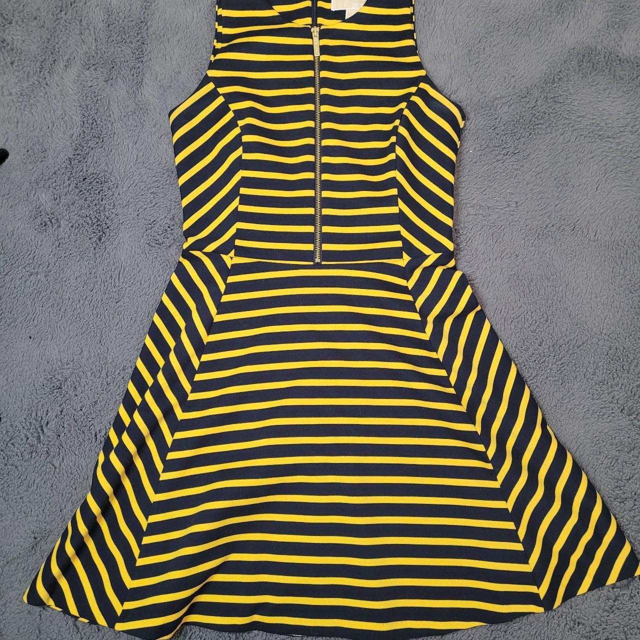 Michael kors yellow and black outlet dress