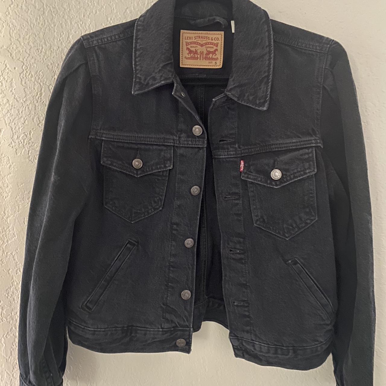 Mens Levi’s Black Jean Jacket never worn) open to... Depop