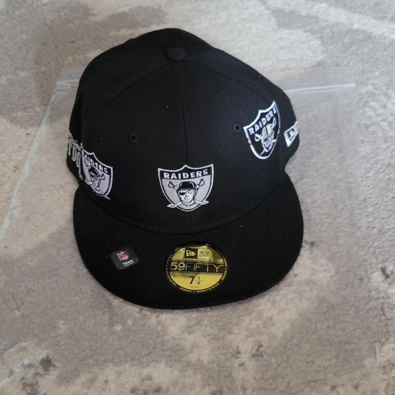 Men's Las Vegas Raiders New Era Black Just Don 59FIFTY Fitted Hat