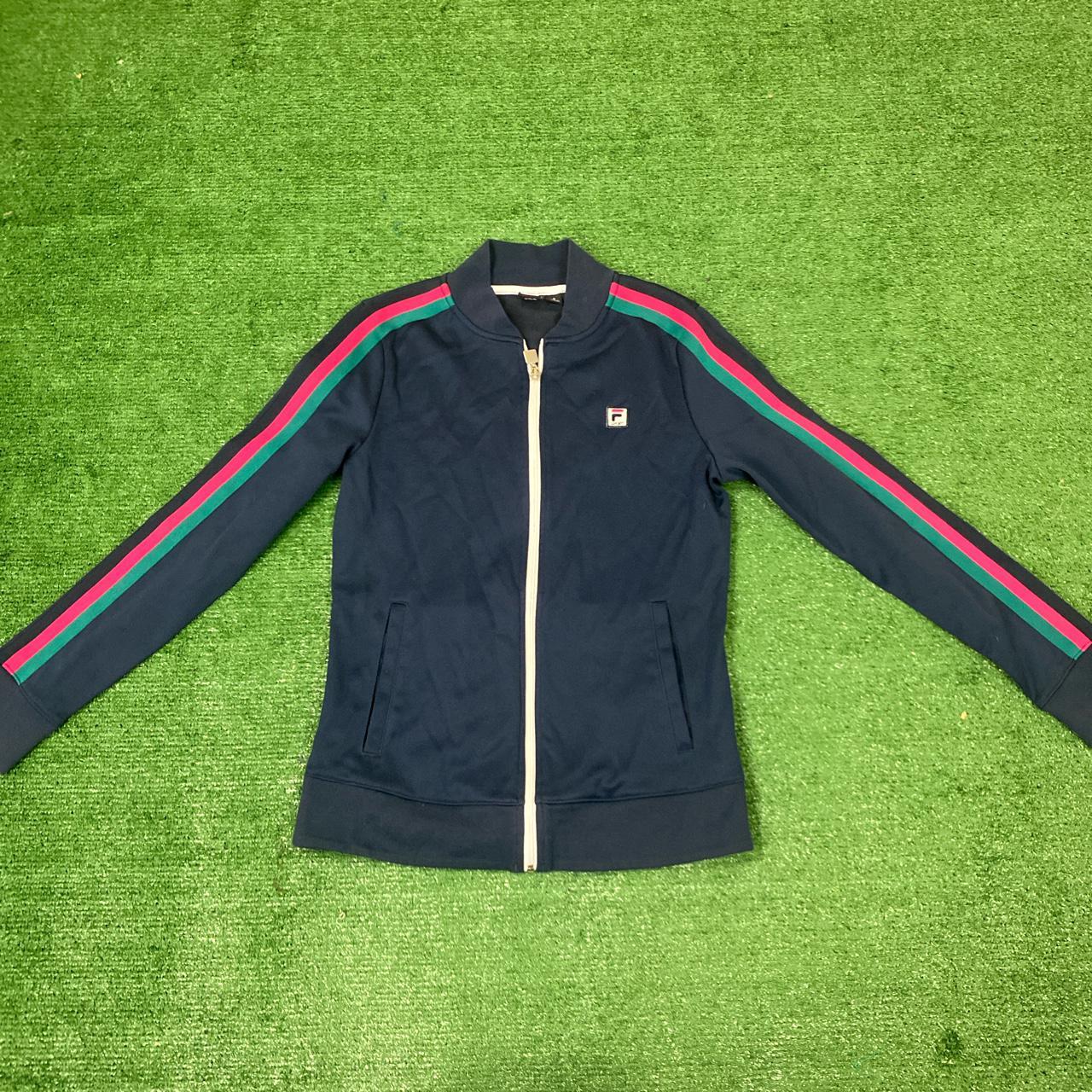 Vintage 90's Fila Sport Jacket - Sz: Women's - Depop