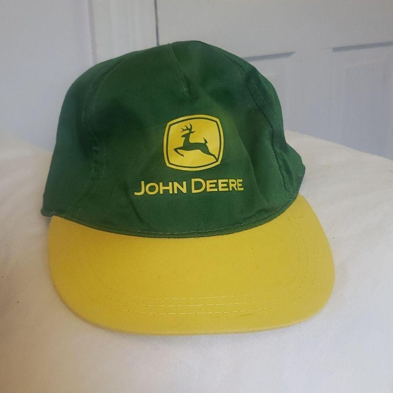 john Deere hat Green and yellow 100... Depop