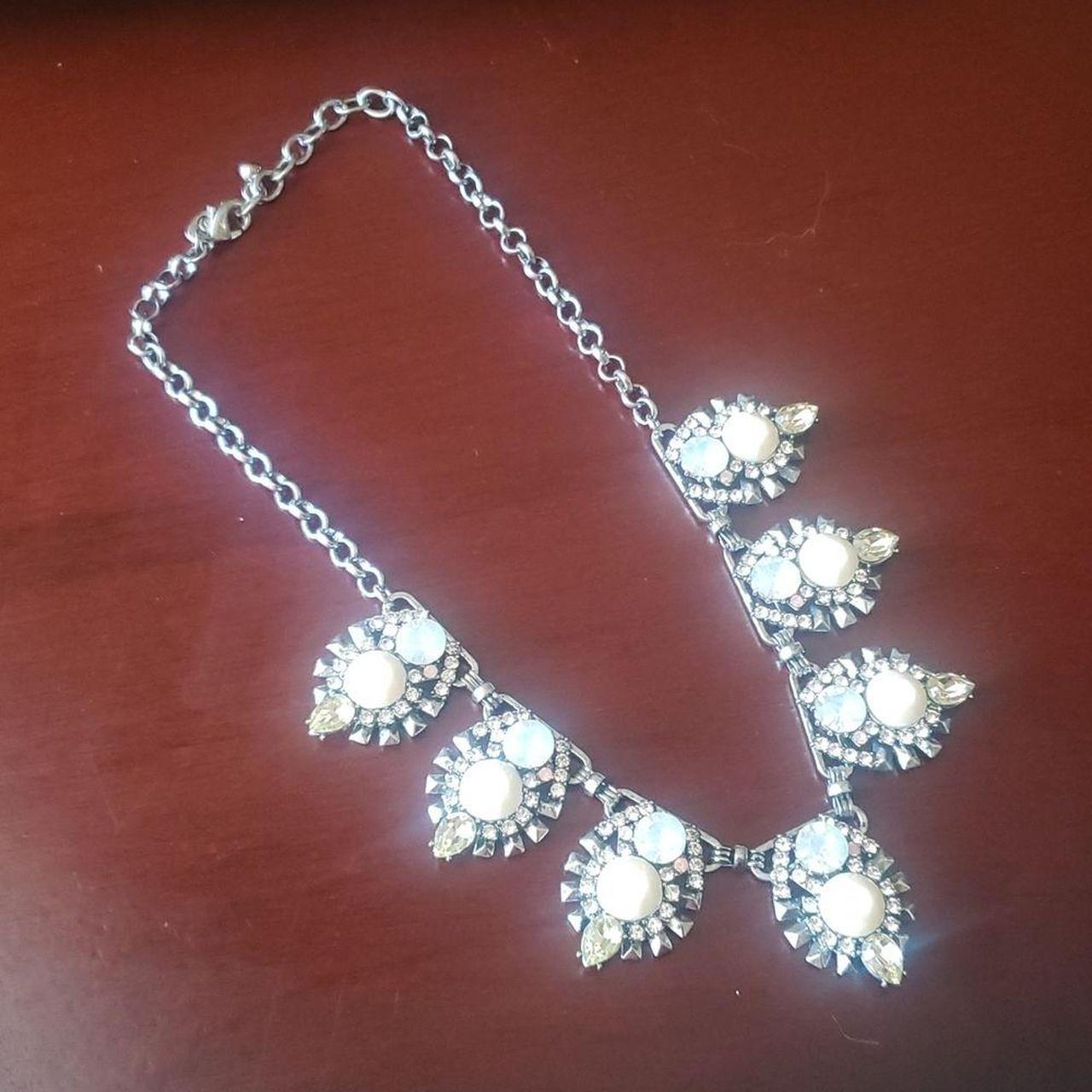 Product Image 2 - Rhinestone necklace
white cream and