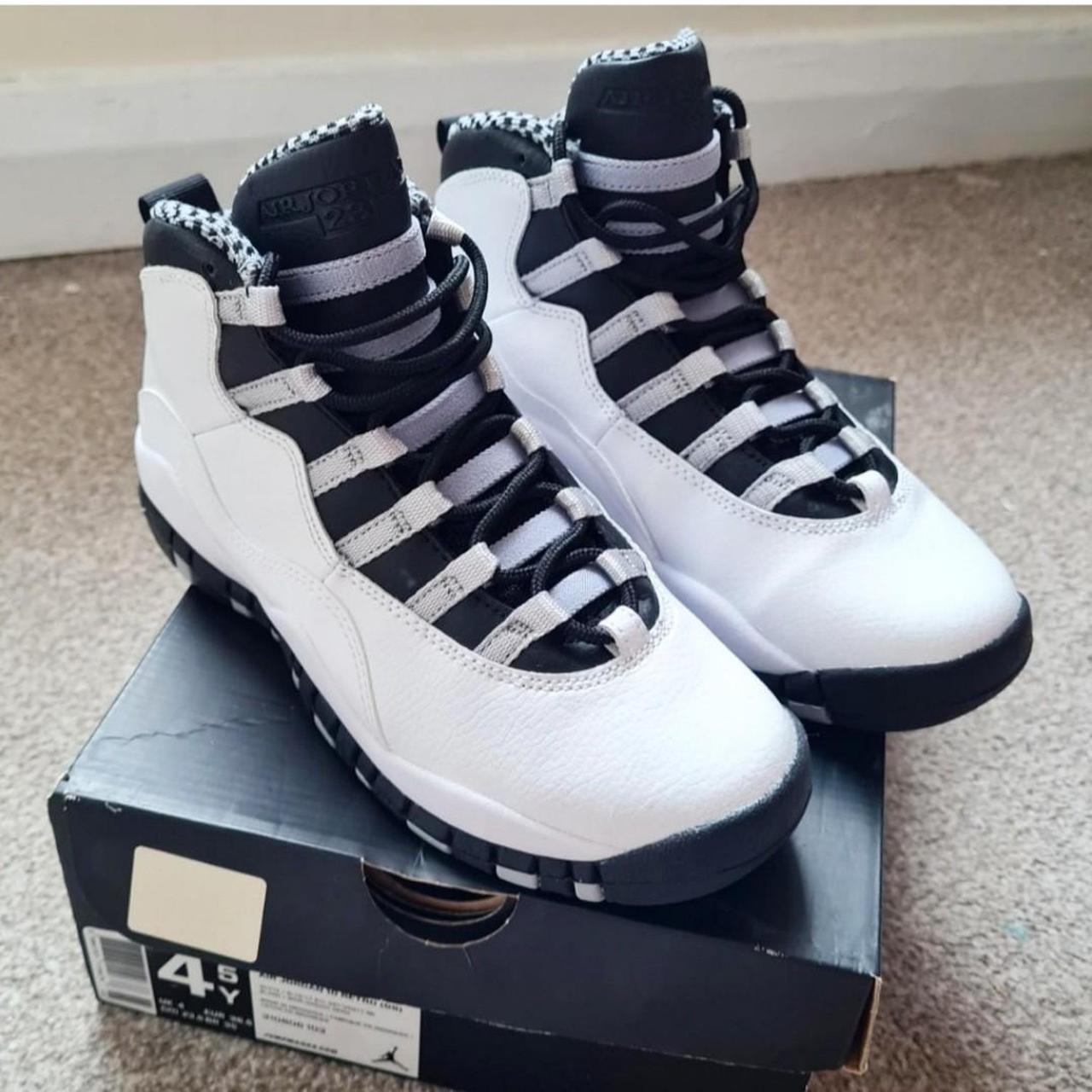 Nike Air Jordan 10 Steel Grey. Size 4. Only worn... - Depop