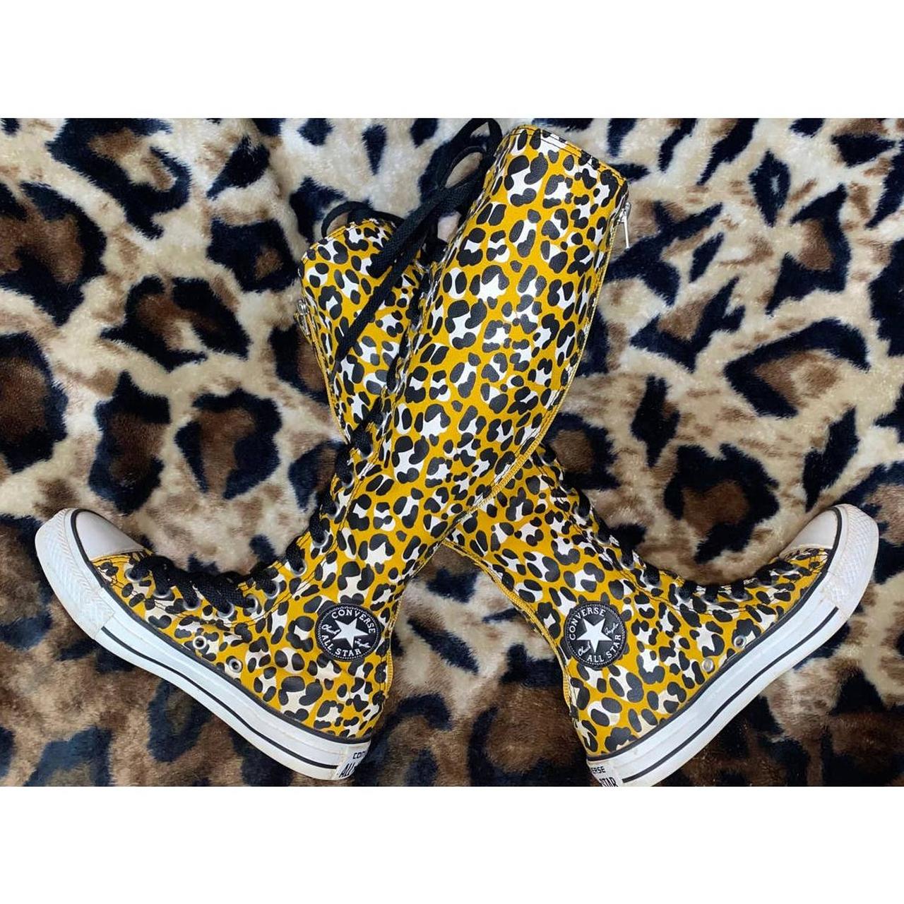 yellow knee high converse