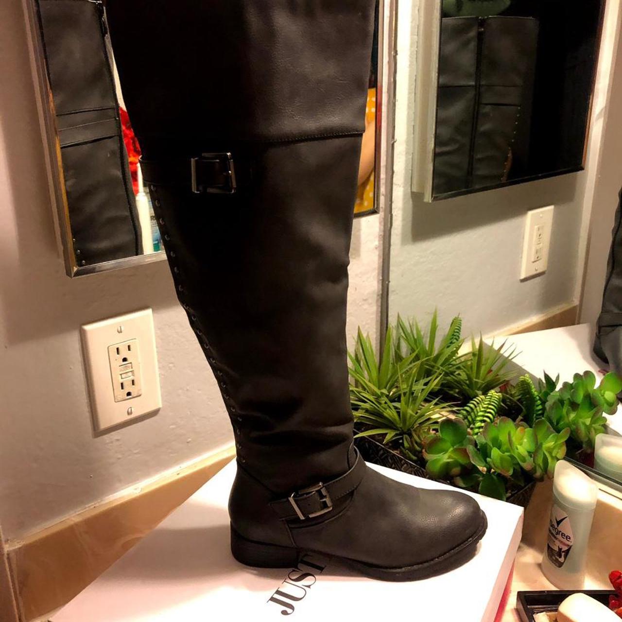 Justfab 2024 flat boots