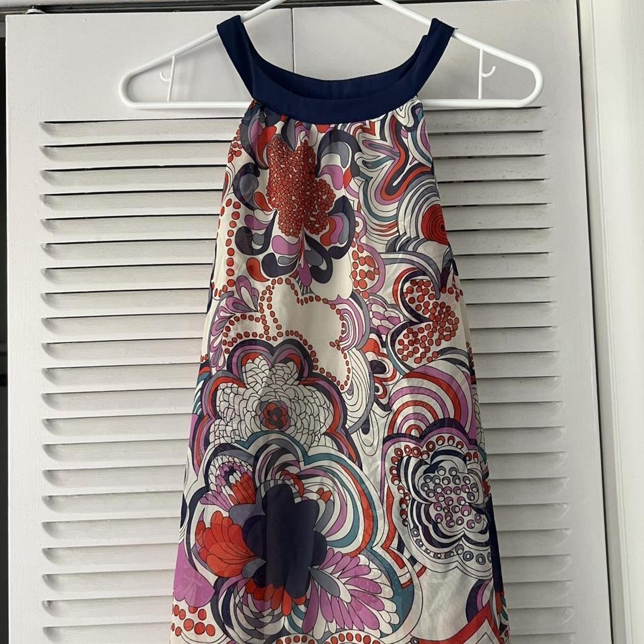 Liberty London Women's Blue and Red Dress (2)