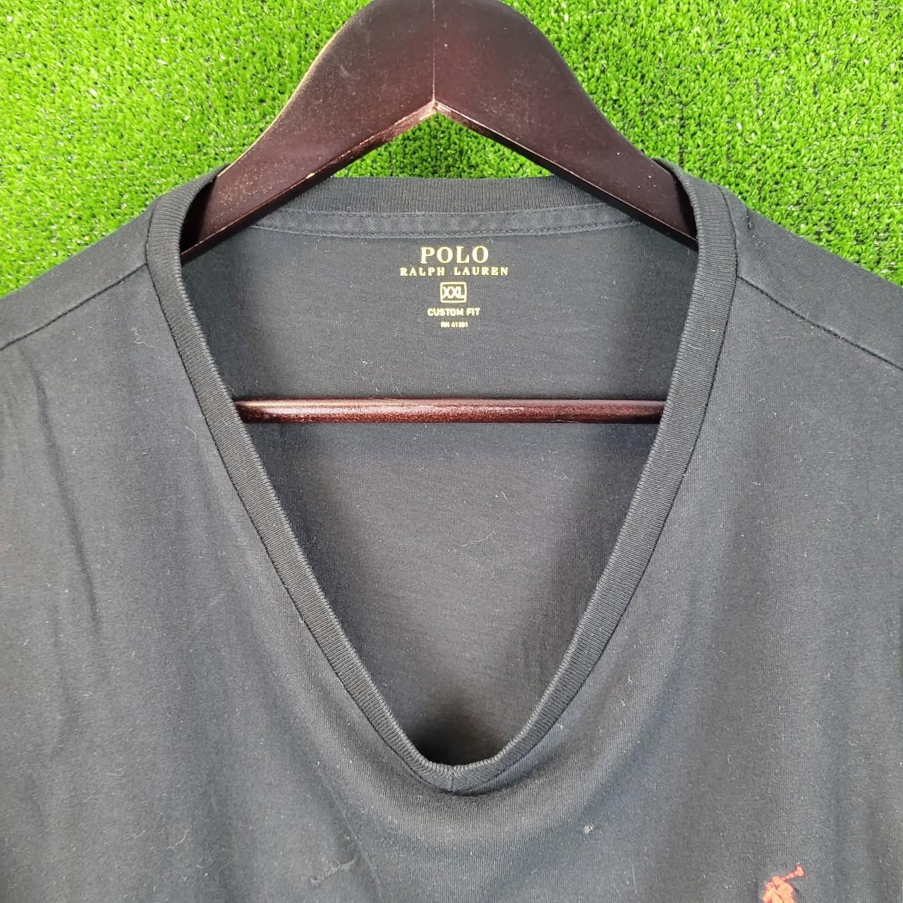 Ralph Lauren Polo t-shirt in black with red Ralph... - Depop