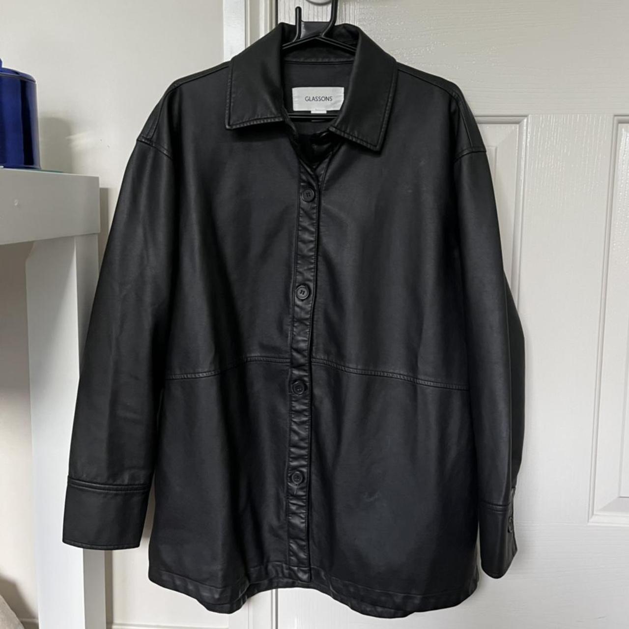 glassons leather black jacket ''Faux leather Depop