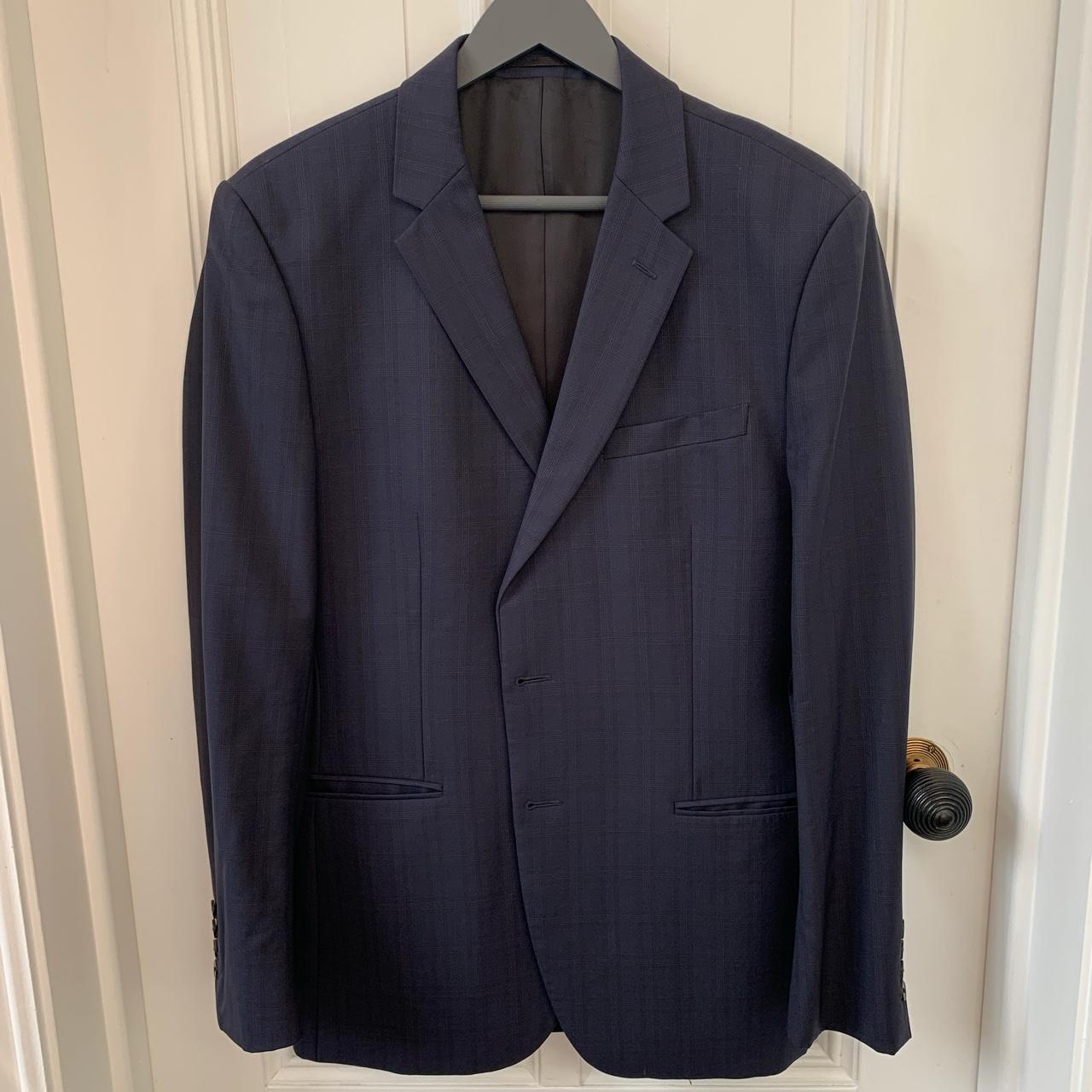 Reiss Men's Navy and Black Jacket | Depop