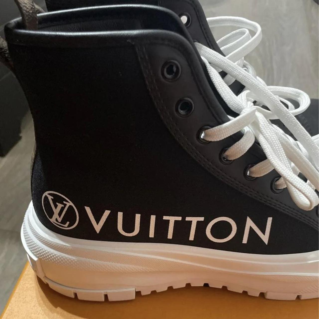 Louis Vuitton Stellar black sneaker boots, was a - Depop