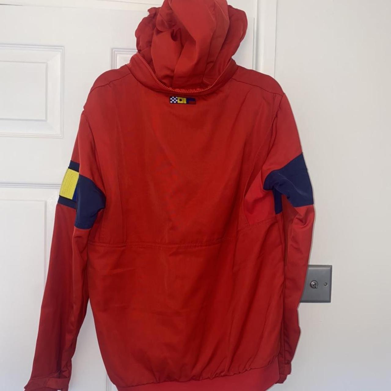nike full zip reissue jacket in red