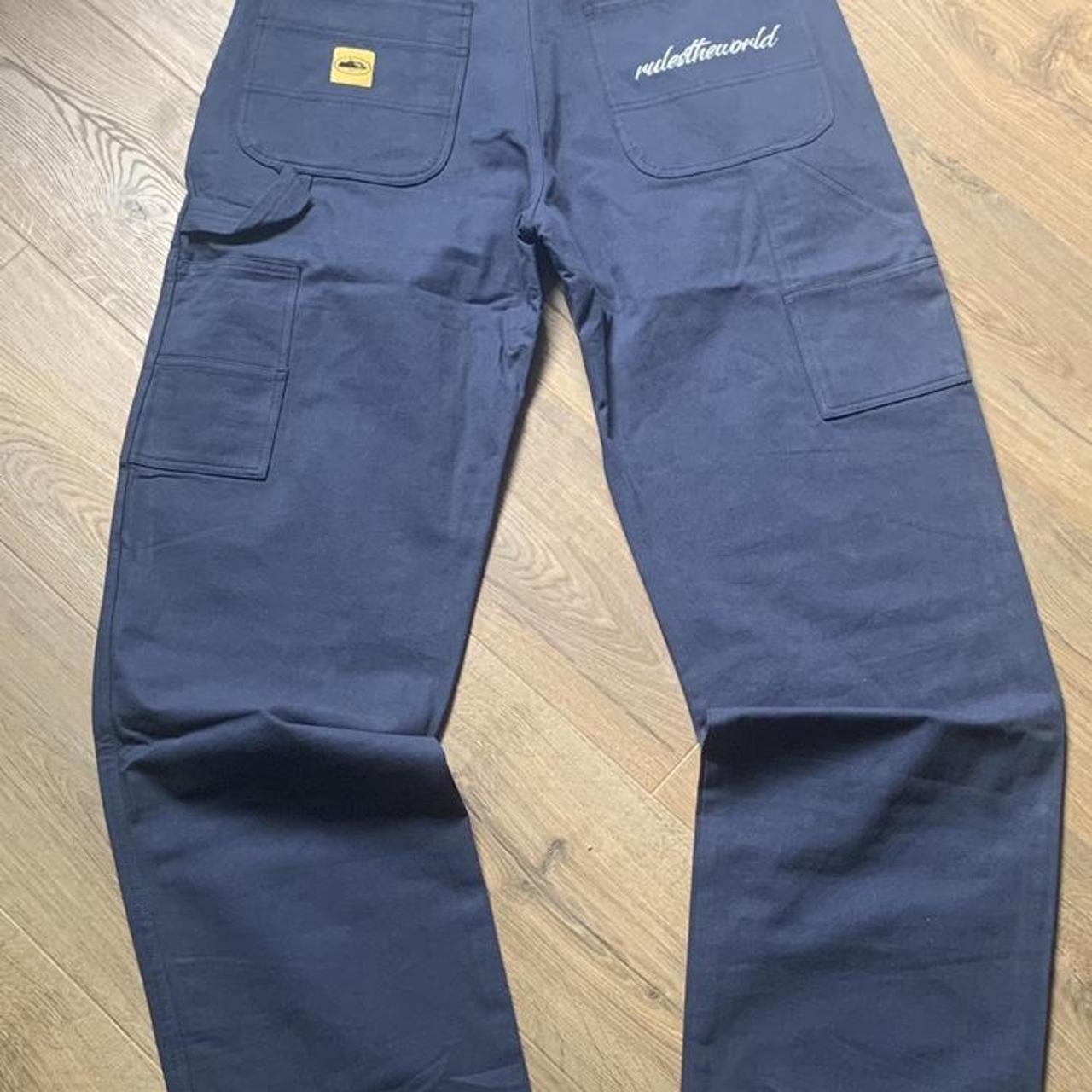 CORTEIZ Carpenter/ Cargo Trousers [W34] Navy blue... - Depop