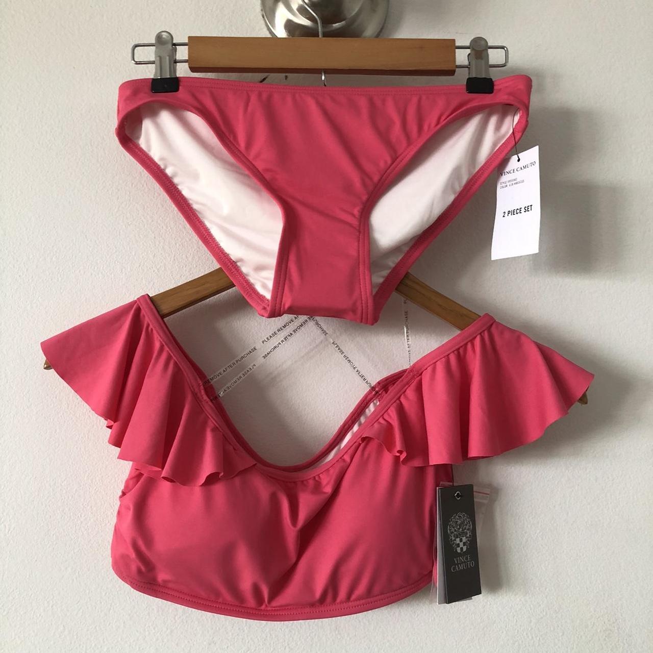 Vince Camuto Ruffle Bikini Set XS Size Extra... - Depop