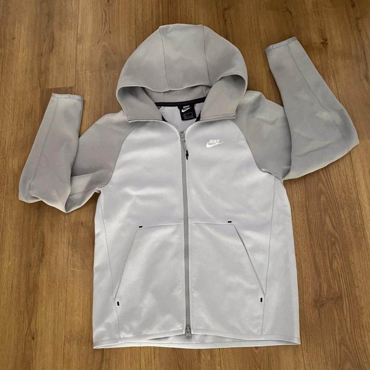 Nike tech fleece platinum tracksuit grey/white... Depop